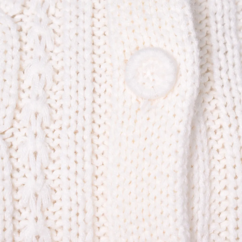 1960s Vintage Cream Chunky Cardigan
