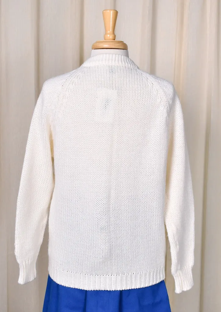 1960s Vintage Cream Chunky Cardigan