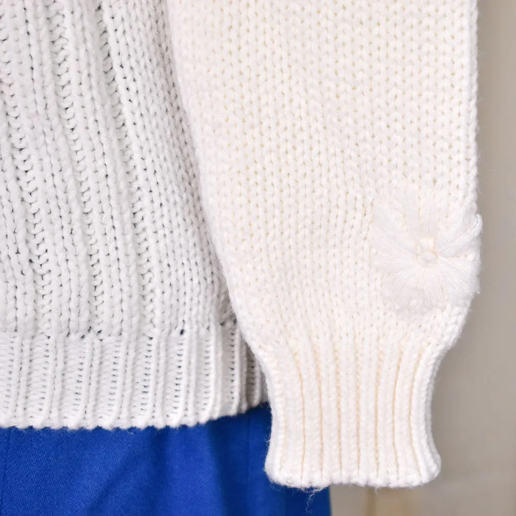 1960s Vintage Cream Chunky Cardigan