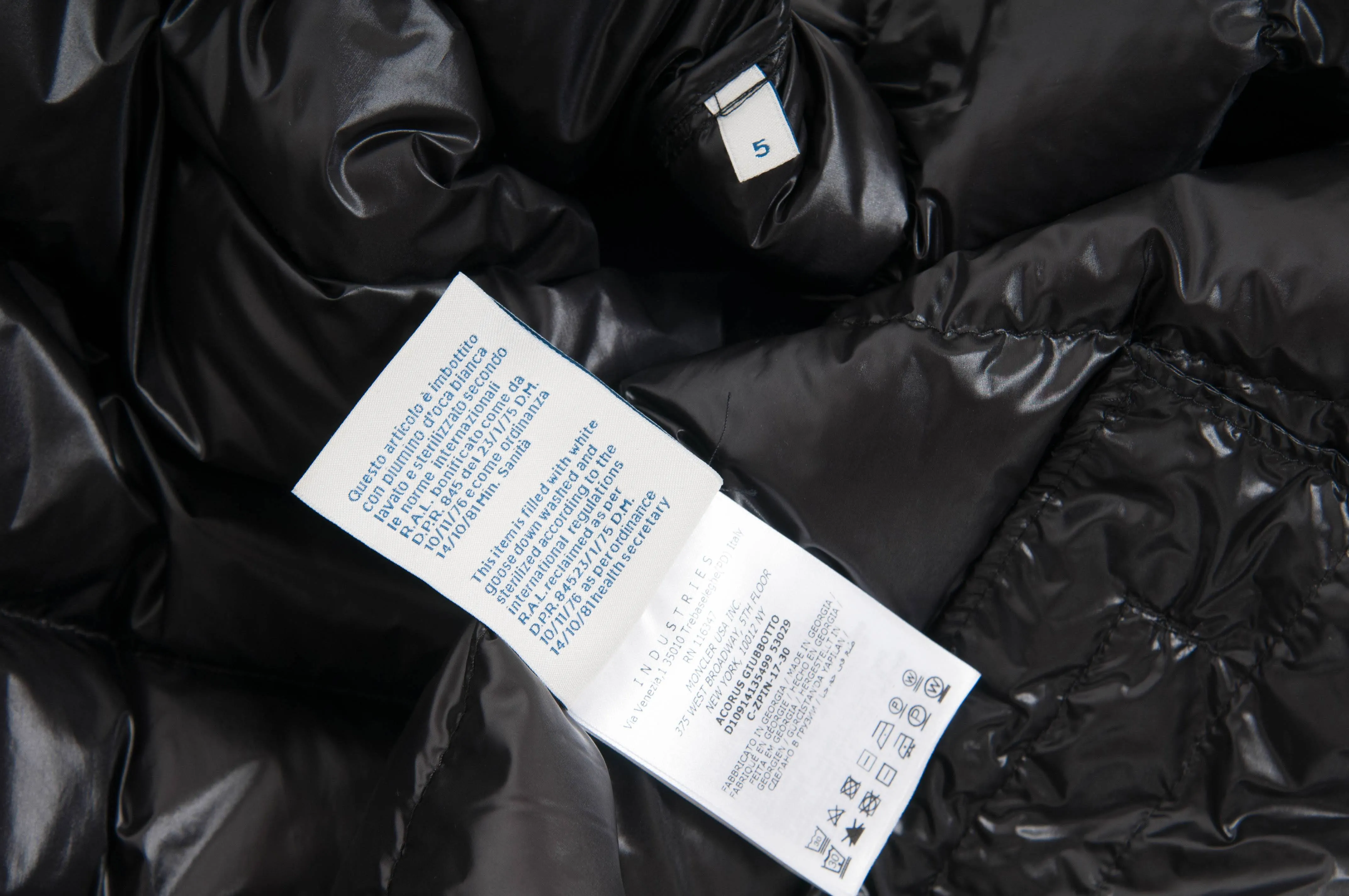 Acorus Giubbotto Down Puffer Jacket (Black)