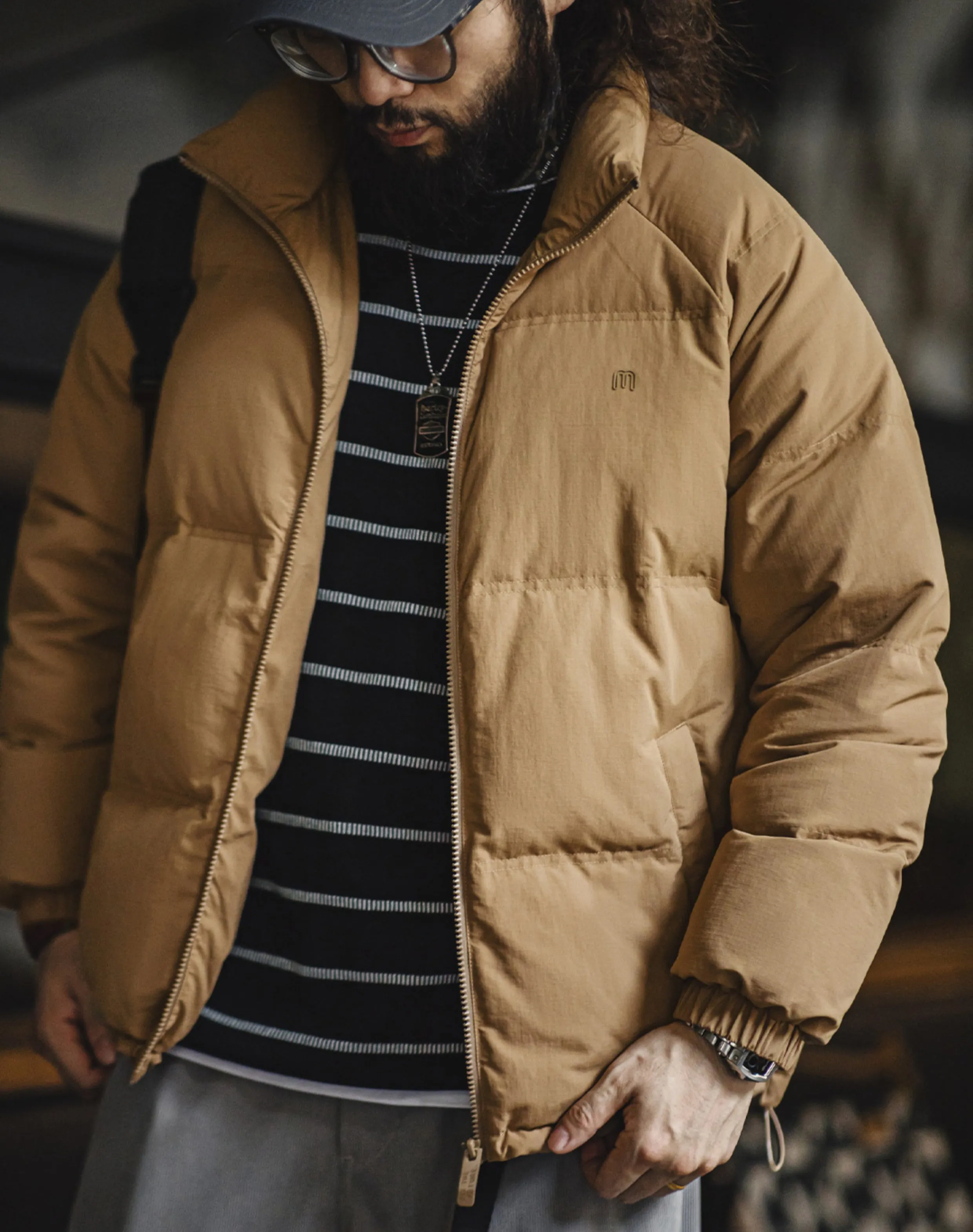 American Water Proof 90 White Duck Down Outdoor Warm Men's Jacket
