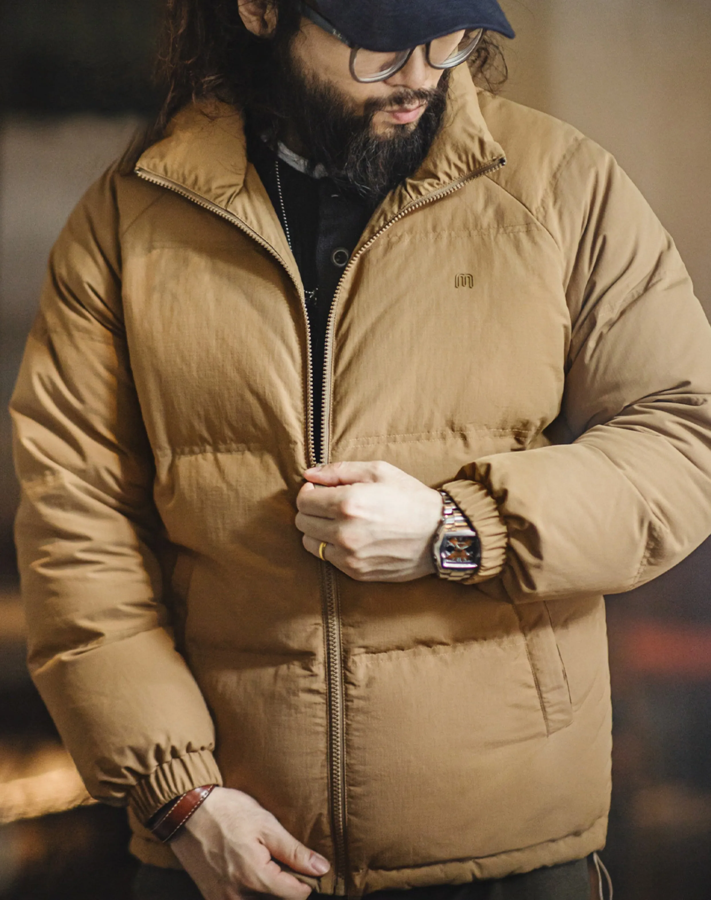 American Water Proof 90 White Duck Down Outdoor Warm Men's Jacket