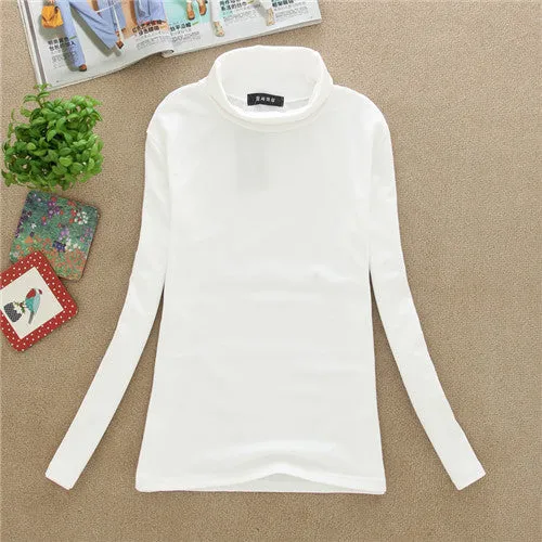 BACHASH 2017 High Quality Fashion Spring Autumn Winter Sweater Women Wool Turtleneck Pullovers Fashion Women's Solid Sweaters