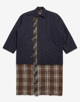 Balenciaga Blue Layered Parka