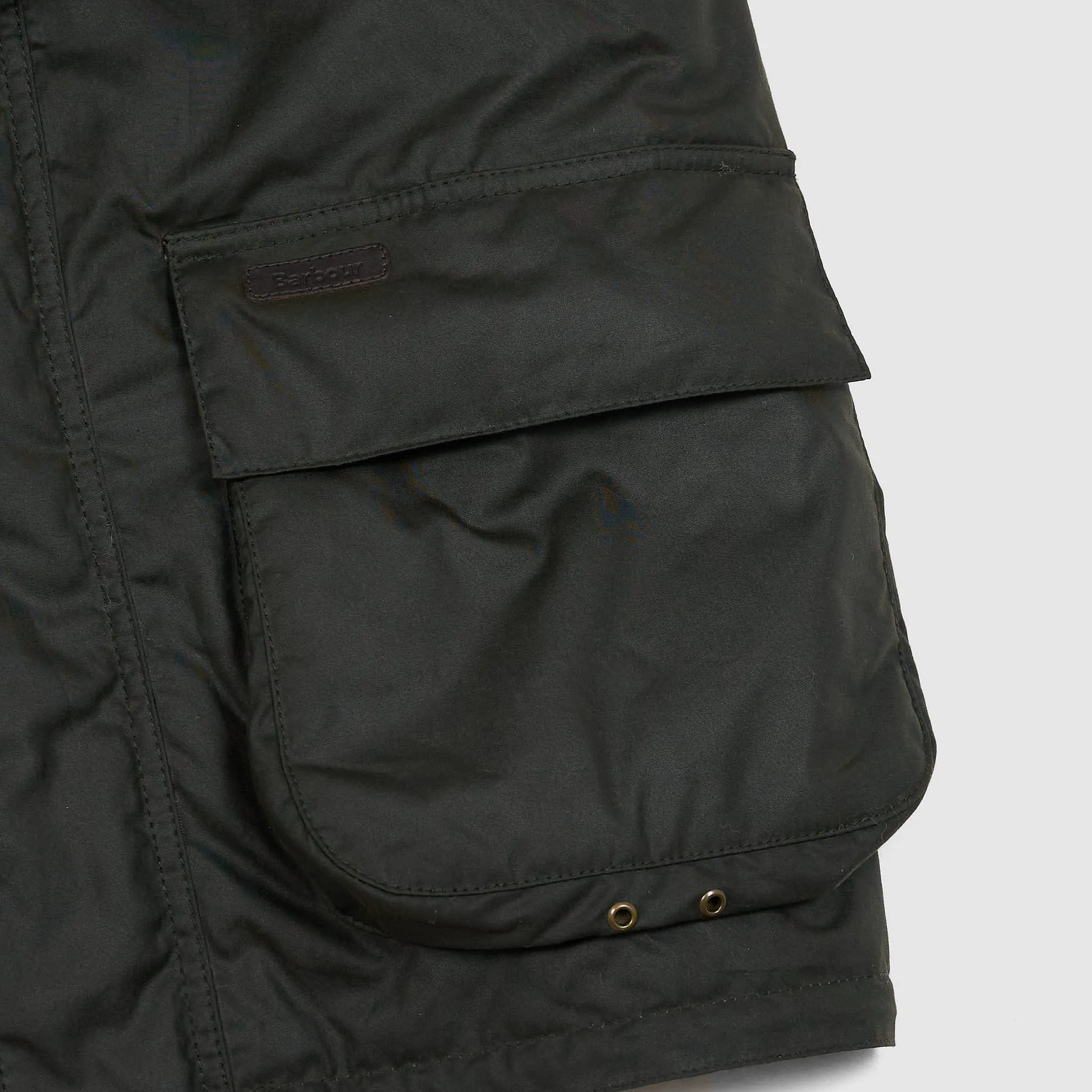 Barbour Warm Quilted Waxed 6oz. Cloth Parka with Removable Hood