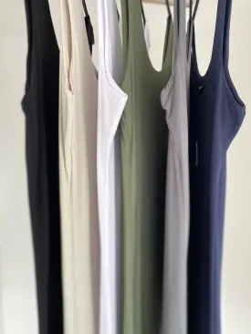 Basic Longline Soft Vest - Khaki