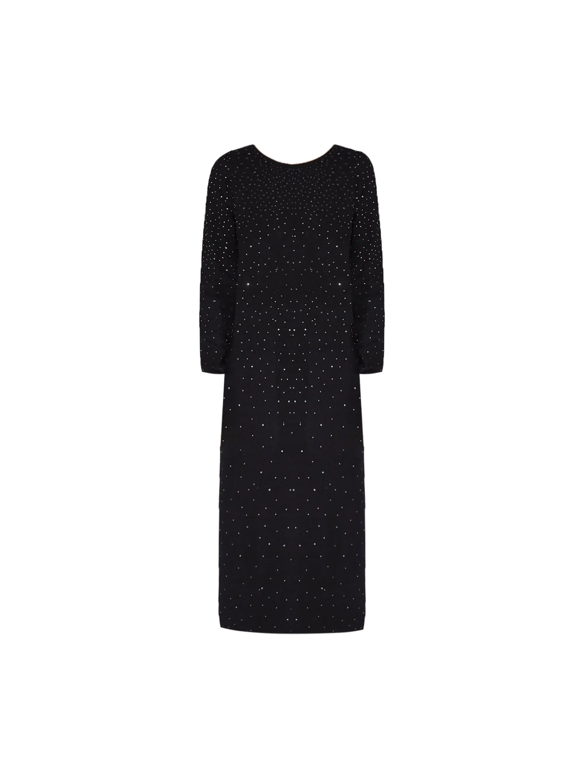 Black Stud Bodycon Knit Dress