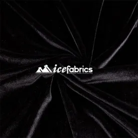 Black Velvet Fabric (40 Yards Bolt)  Stretch Velvet Fabric