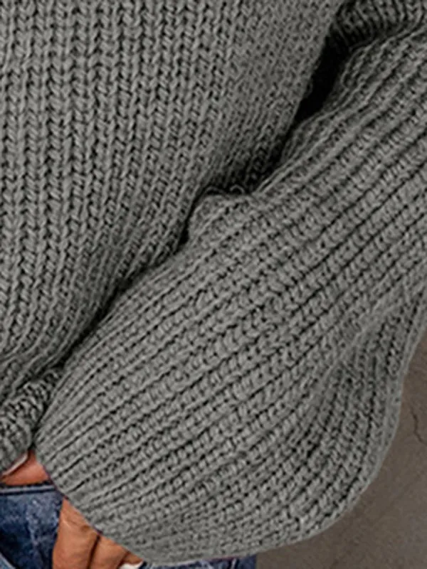 Blue Zone Planet |  Aubrey's Zippered Turtleneck Pullover Sweater