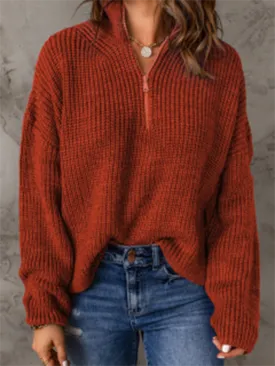 Blue Zone Planet |  Aubrey's Zippered Turtleneck Pullover Sweater