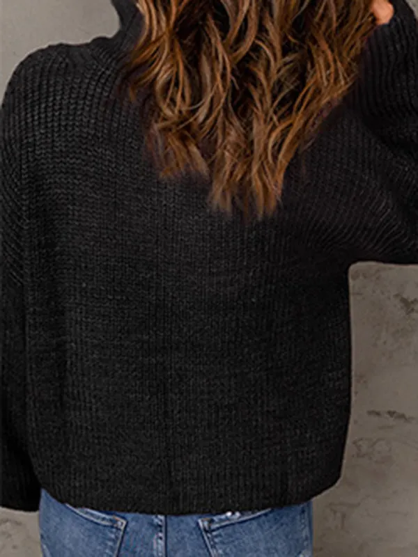 Blue Zone Planet |  Aubrey's Zippered Turtleneck Pullover Sweater