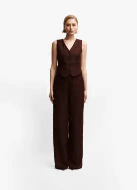 Burgundy Suit Trouser