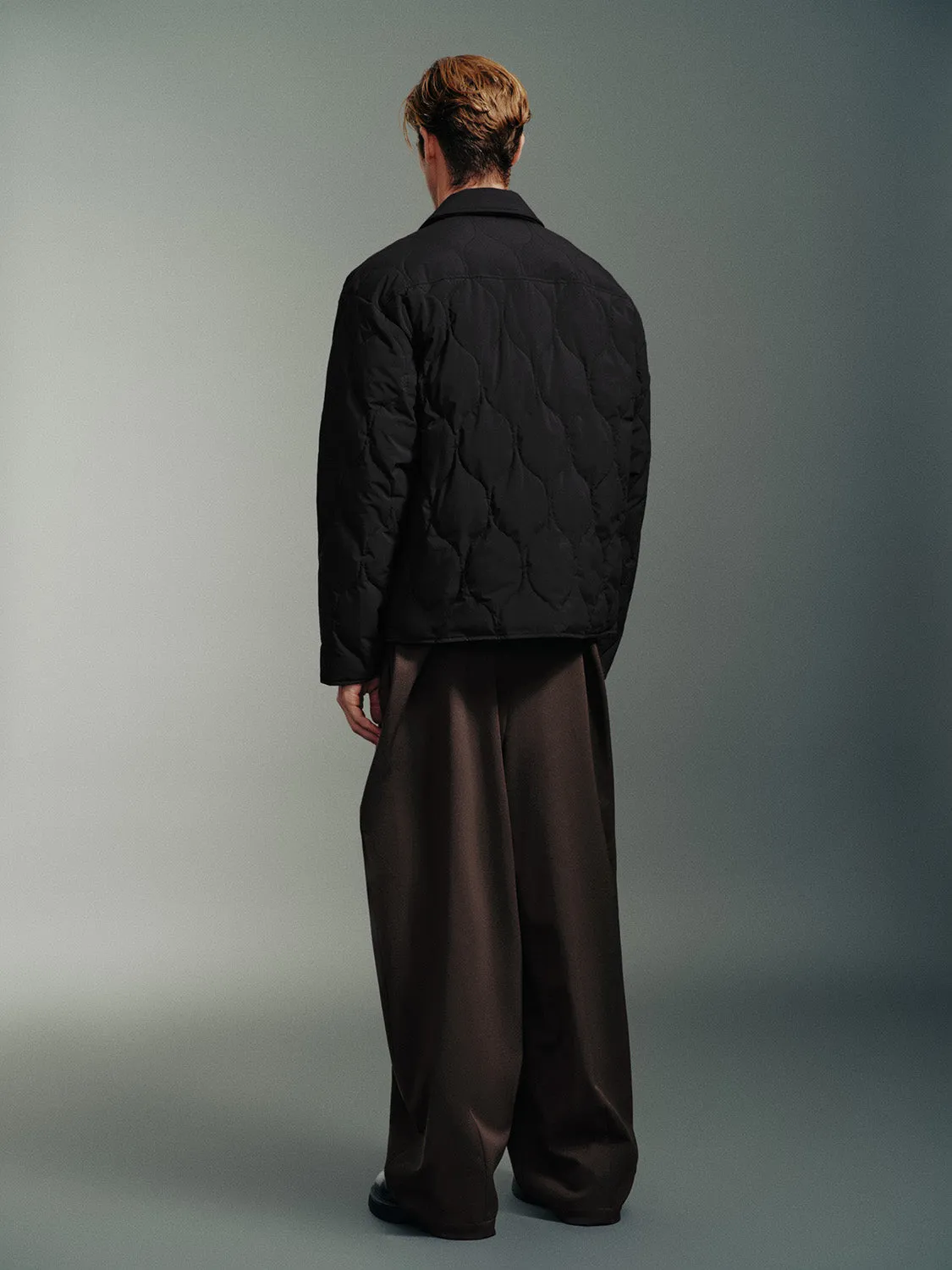Button Up Loose Down Coats