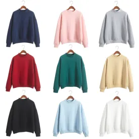 Casual Female Winter Loose Fleece Thick Knit Sweatshirt Hooded Pullover Tops Women Hoodies