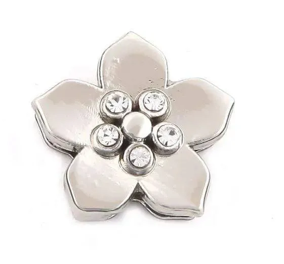 ClaudiaG 5 Stone Flower Charm for Slider Collection Bracelets