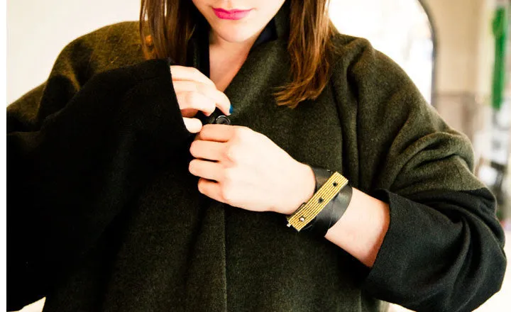 COLOR-BLOCKED BELT BRACELET