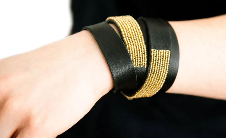 COLOR-BLOCKED BELT BRACELET