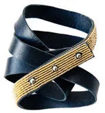 COLOR-BLOCKED BELT BRACELET