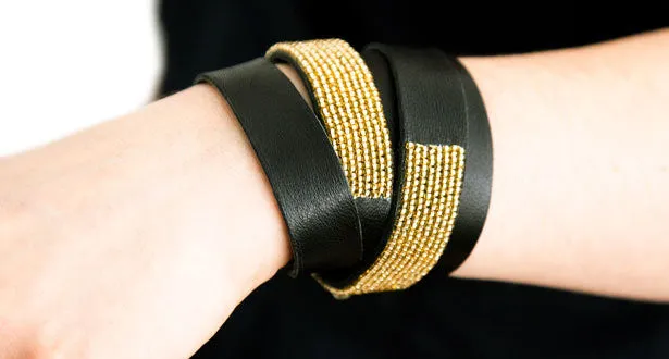 COLOR-BLOCKED BELT BRACELET