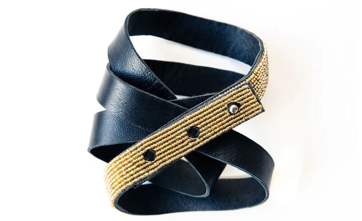 COLOR-BLOCKED BELT BRACELET