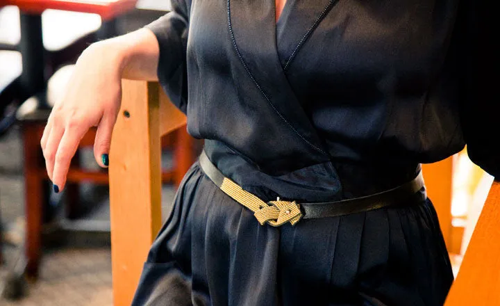 COLOR-BLOCKED BELT BRACELET