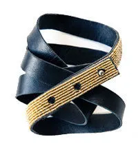 COLOR-BLOCKED BELT BRACELET