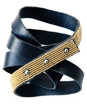 COLOR-BLOCKED BELT BRACELET