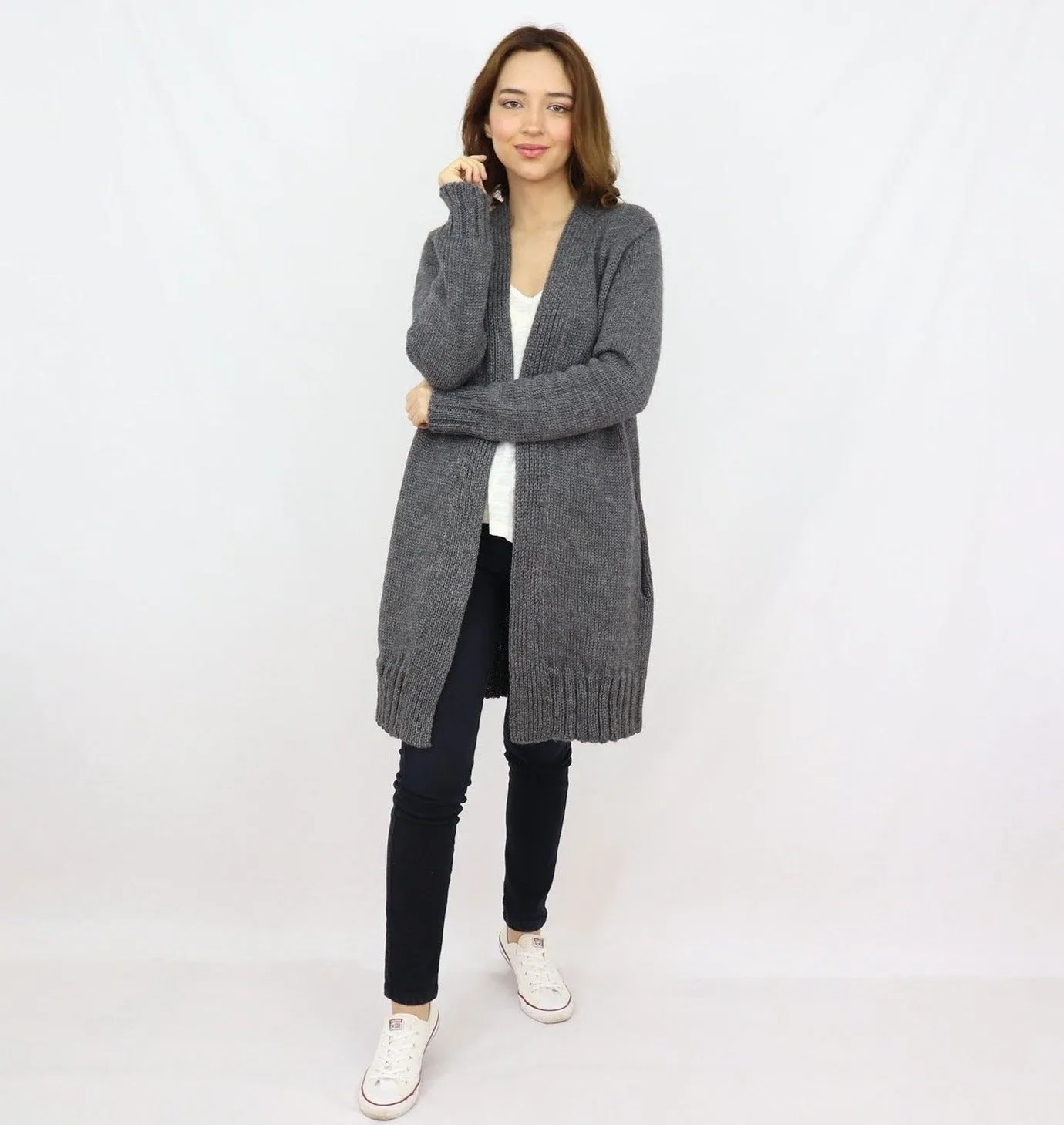 Easy Alpaca Blend Long Cardigan