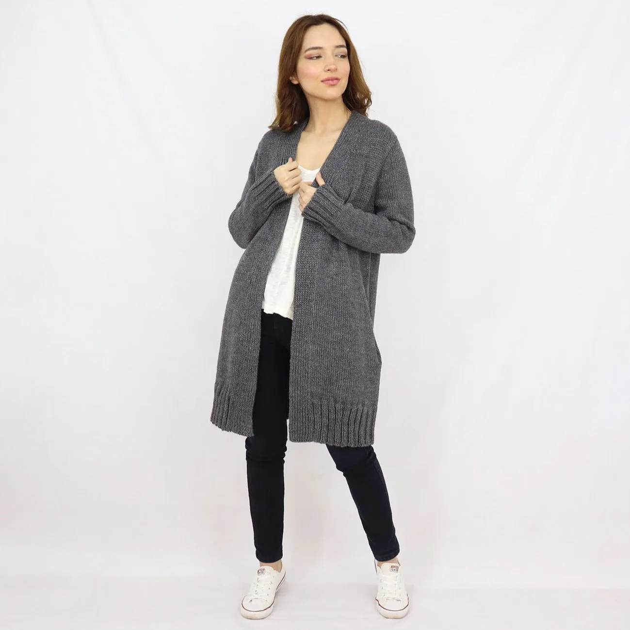Easy Alpaca Blend Long Cardigan