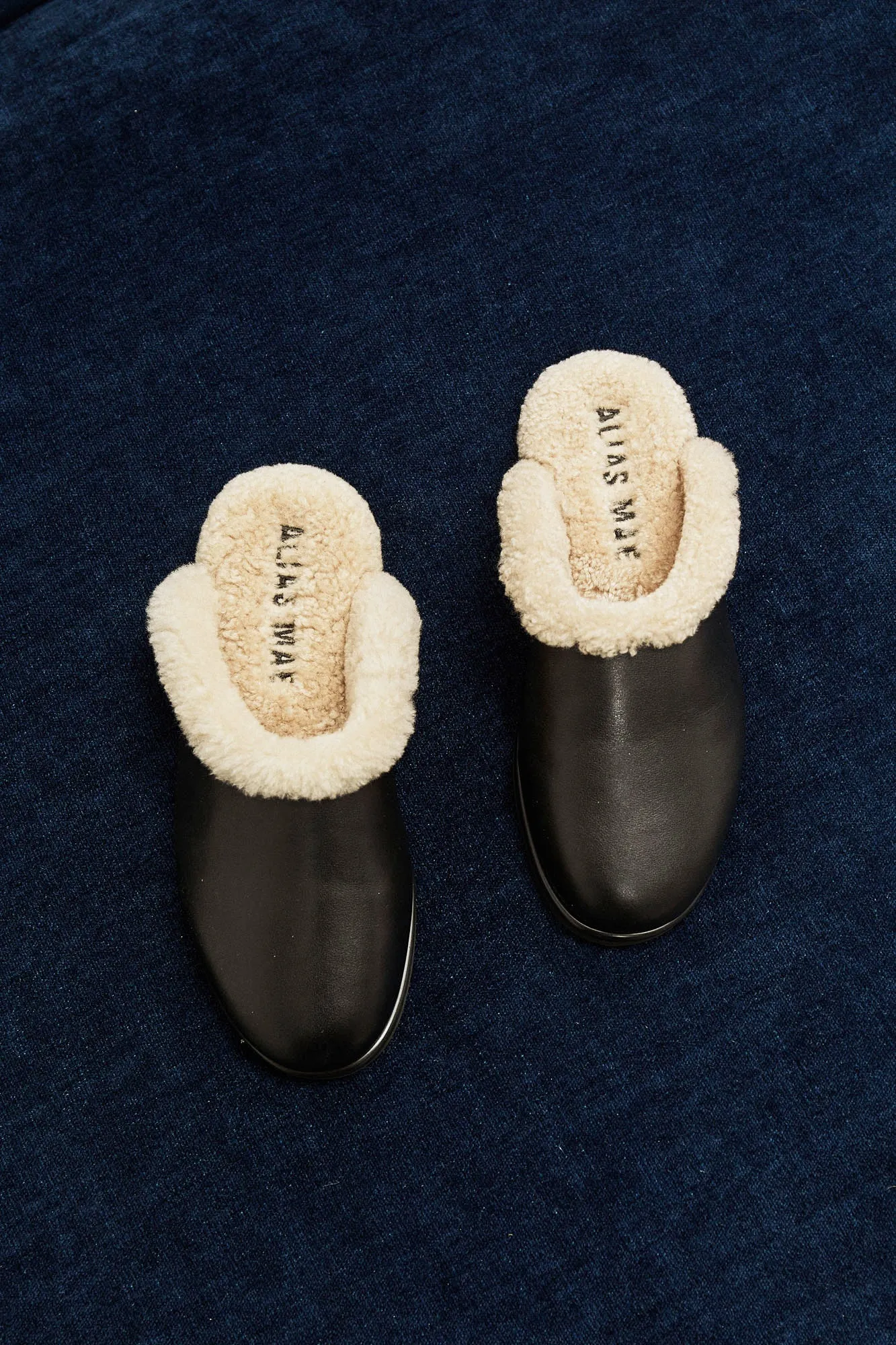Ferris // Black Shearling