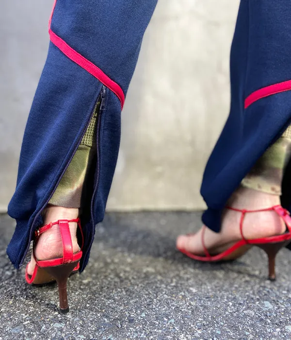 FUMIKA_UCHIDA/SIDE LINE TRACK PANTS(NAVY)
