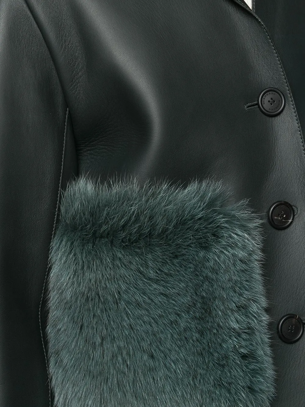 Fur Trimmed Leather Jacket