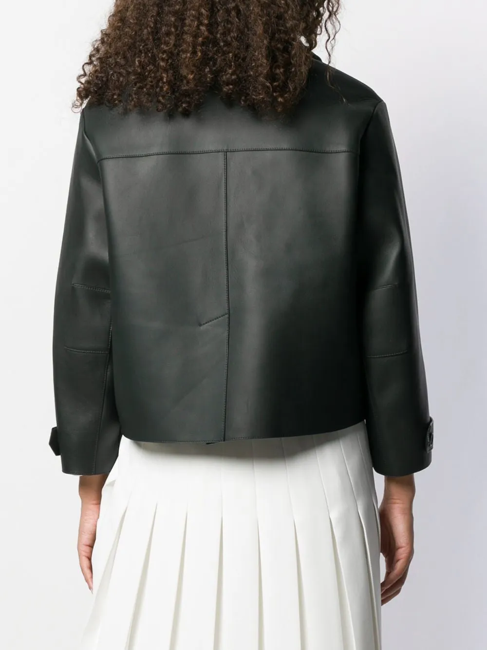 Fur Trimmed Leather Jacket