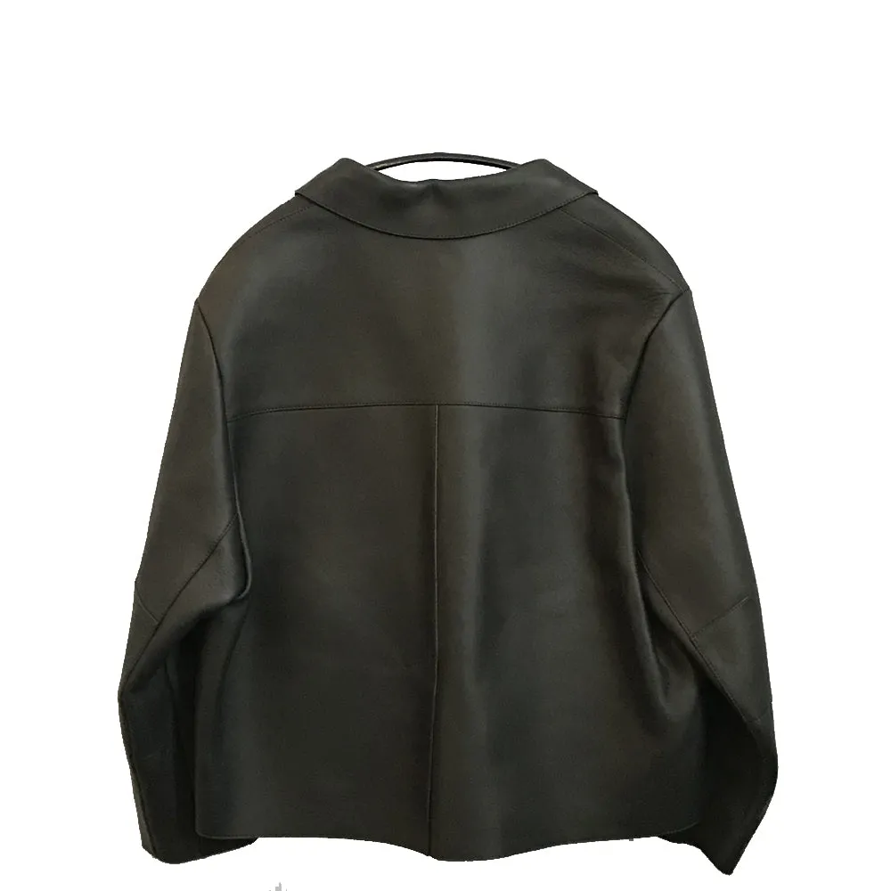 Fur Trimmed Leather Jacket
