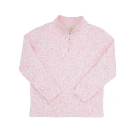 Greenville Garden/Palm Beach Pink Canter Collar Half Zip