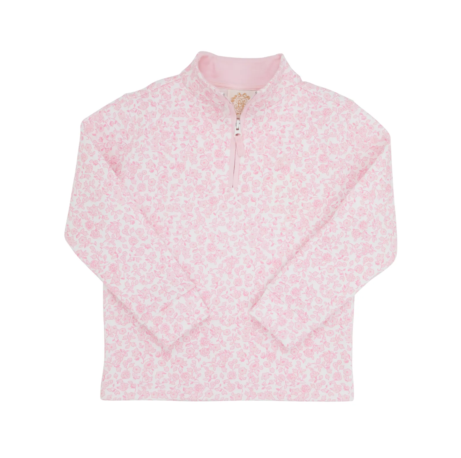 Greenville Garden/Palm Beach Pink Canter Collar Half Zip