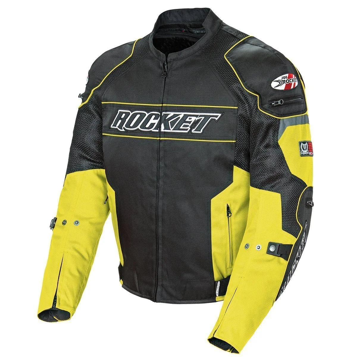Joe Rocket 'Resistor' Mens Yellow/Black Mesh Motorcycle Jacket