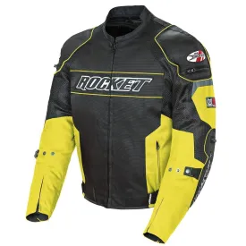 Joe Rocket 'Resistor' Mens Yellow/Black Mesh Motorcycle Jacket