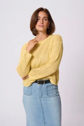 KAFFE KAsolar Knit Pullover Straw