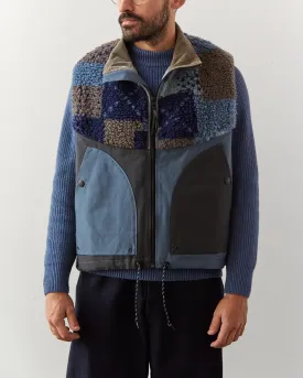 Kapital Tugihagi Fleece Hutte Vest, Navy