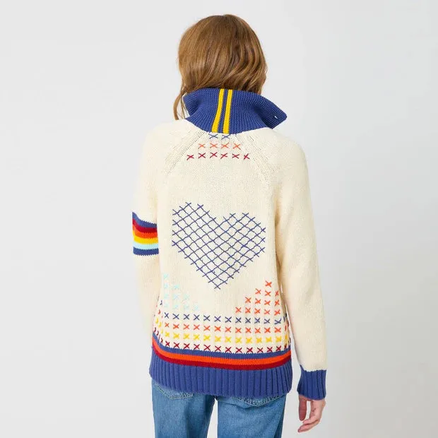 Kerri Rosenthal Joy Imperfect Heart Sweater Coat