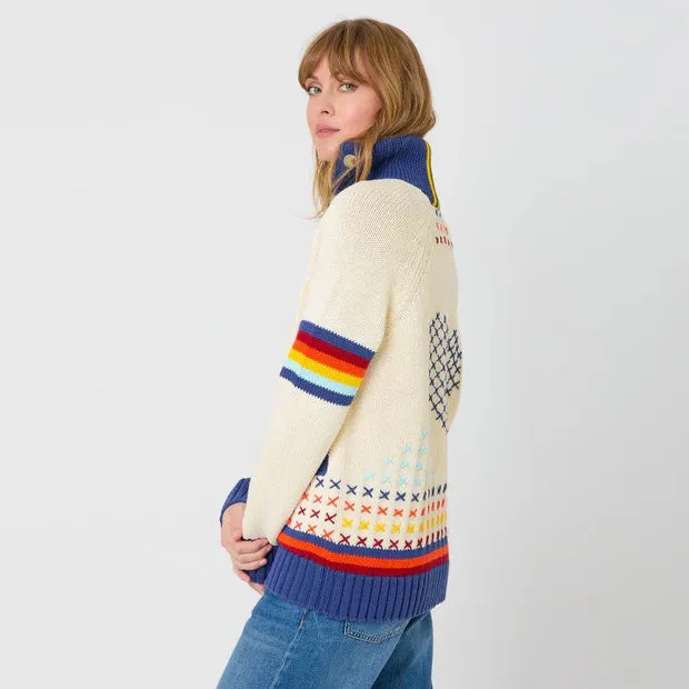 Kerri Rosenthal Joy Imperfect Heart Sweater Coat