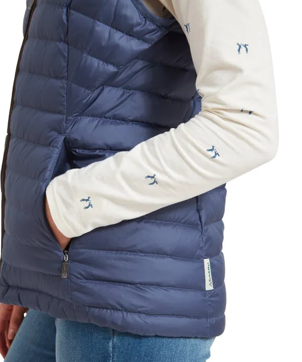 Launde Down Gilet Stone Blue