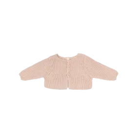 Lilette By Lil Legs Chunky Knit Shrug Powder Pink
