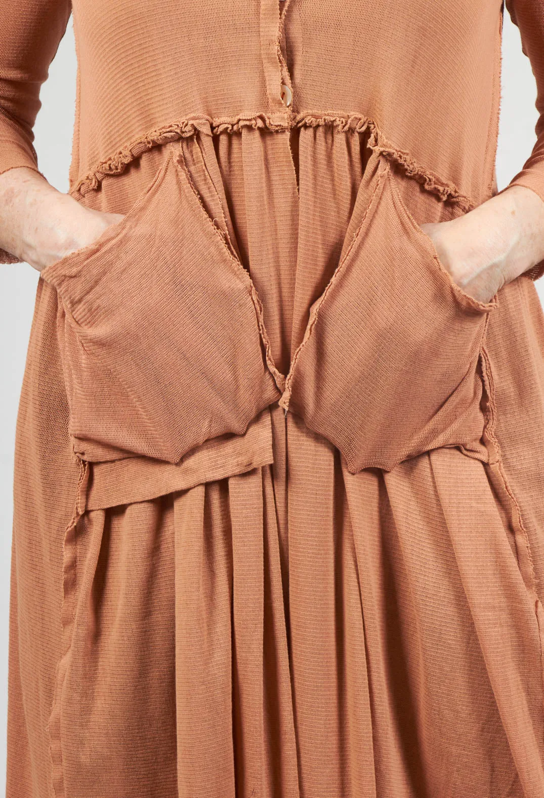 Longline Cardigan in Copper