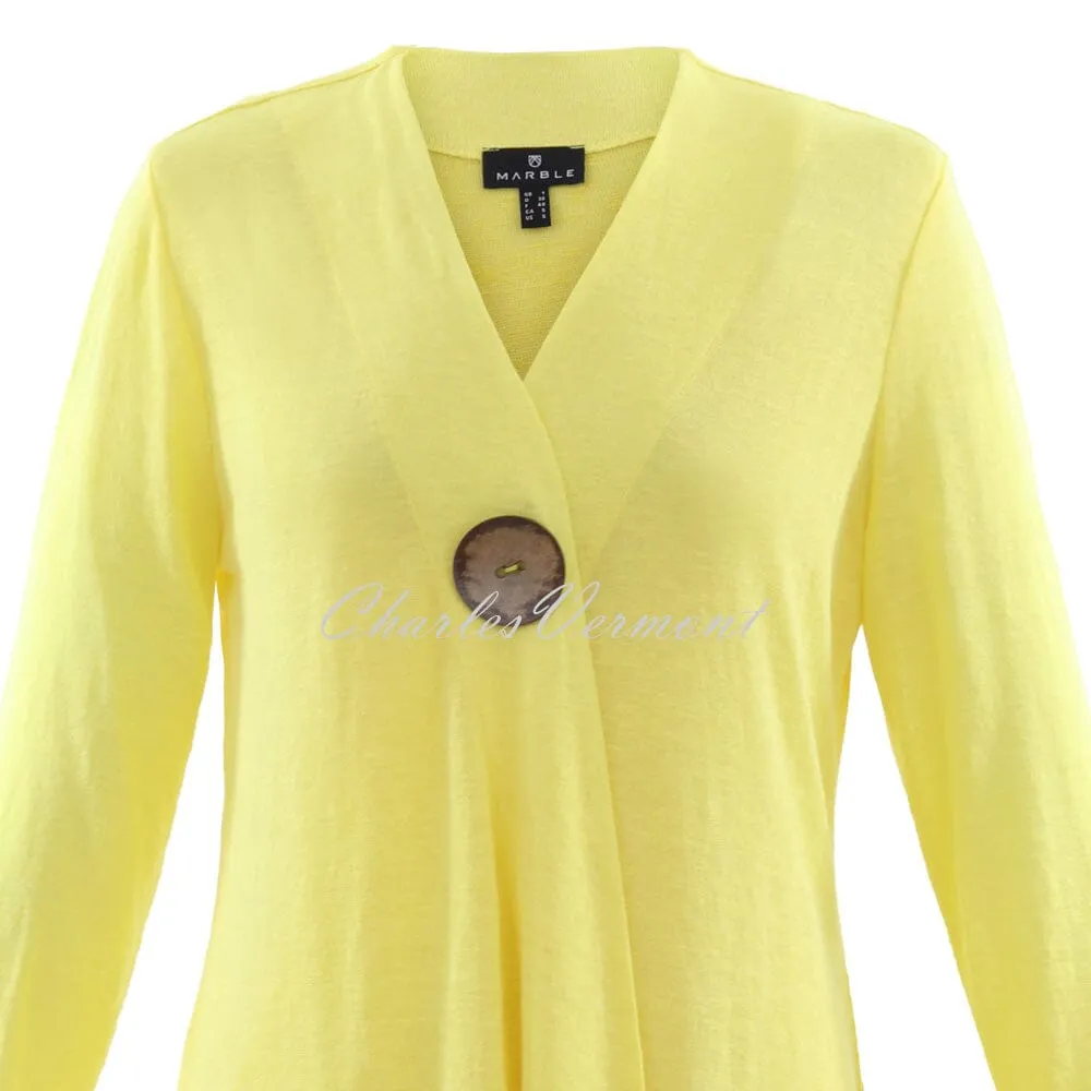 Marble Longline Cardigan – Style 6094-152 (Yellow)