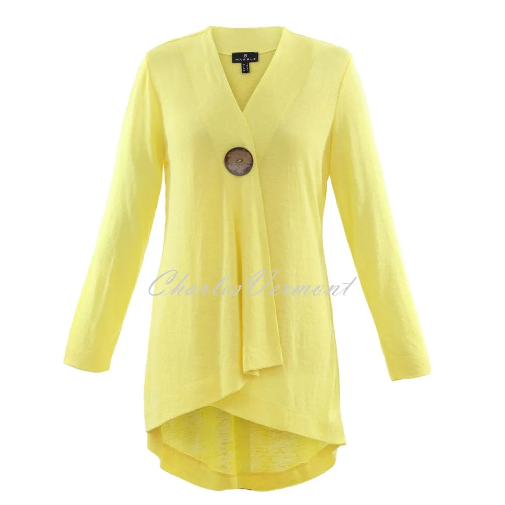 Marble Longline Cardigan – Style 6094-152 (Yellow)