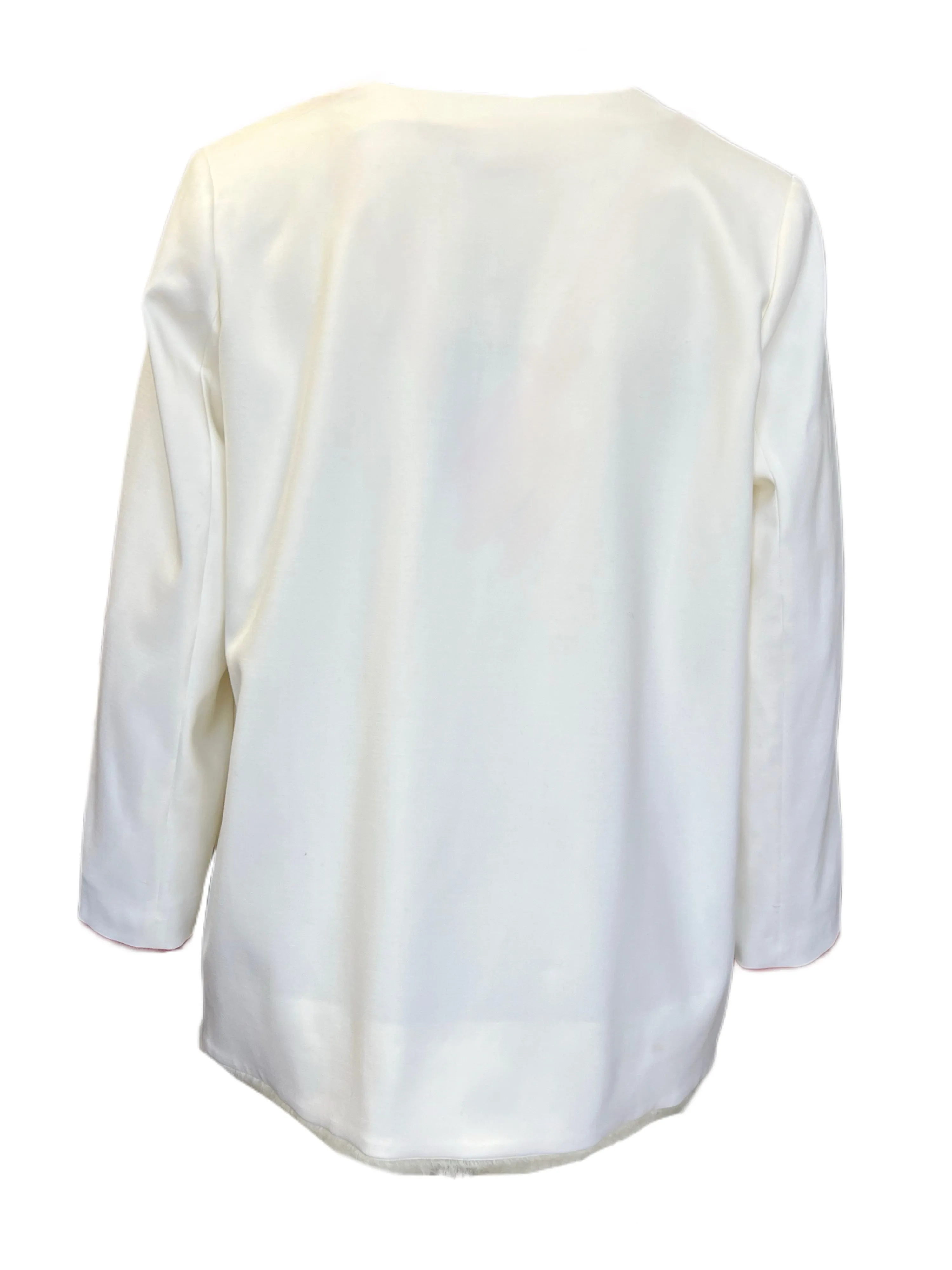 Marina Rinaldi Women's White Circe Button Down Jacket NWT