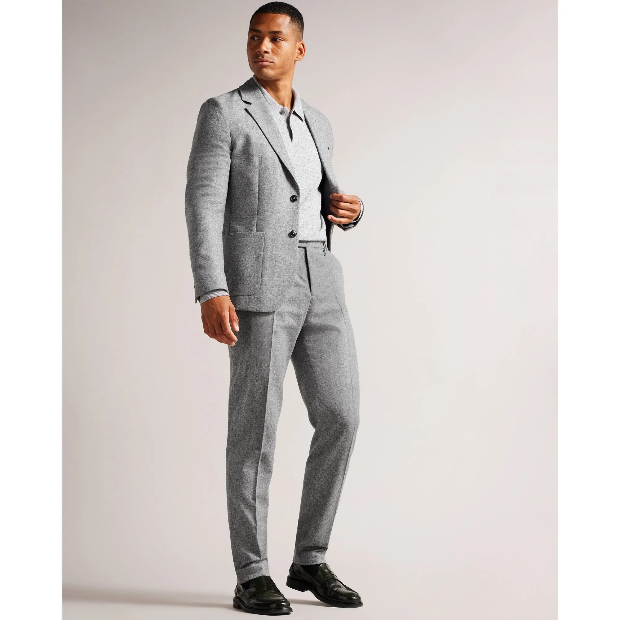 Men Mmt-Badsey-Slim Fit Trs - Grey-Marl