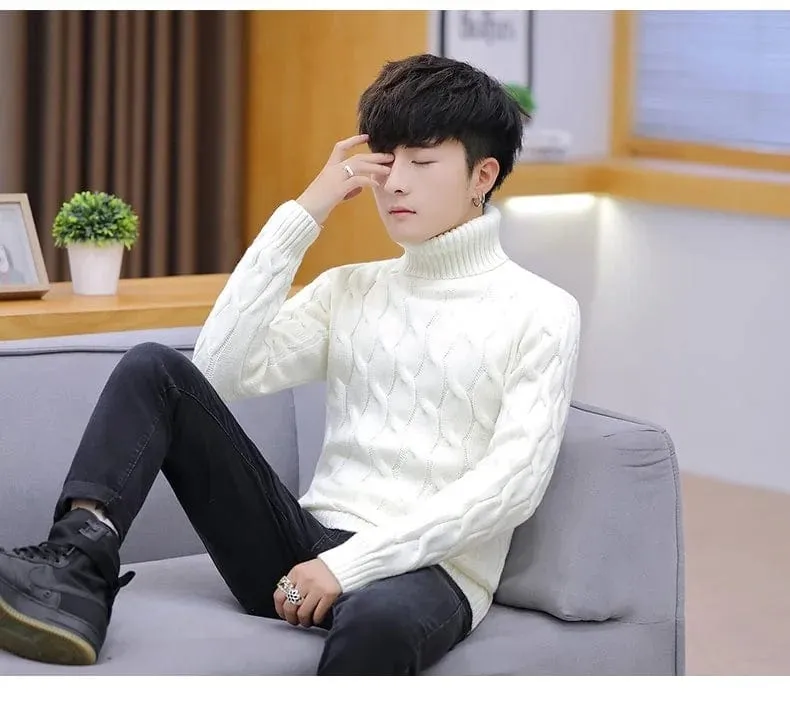 Men  Sweater  Solid Striped Pullover